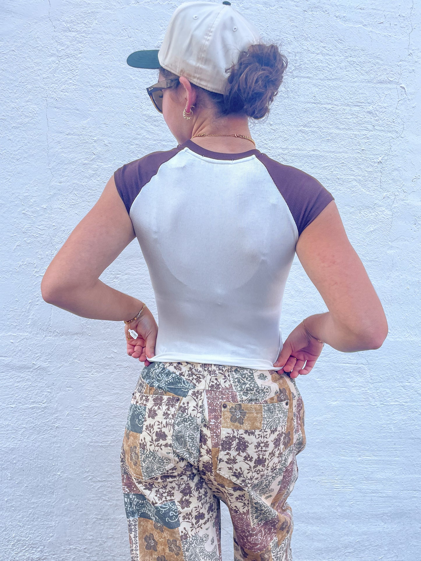 Patchwork Barrel Pants