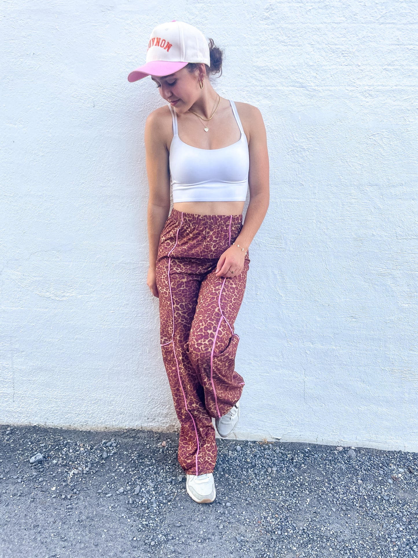 Leopard Track Pants