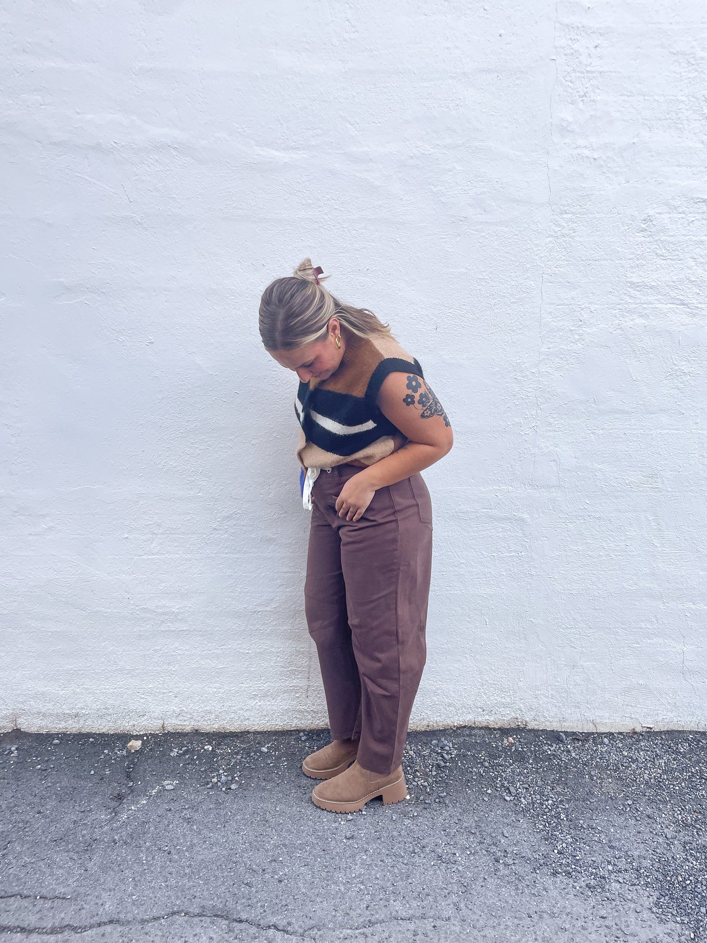 Brown Barrel Jeans