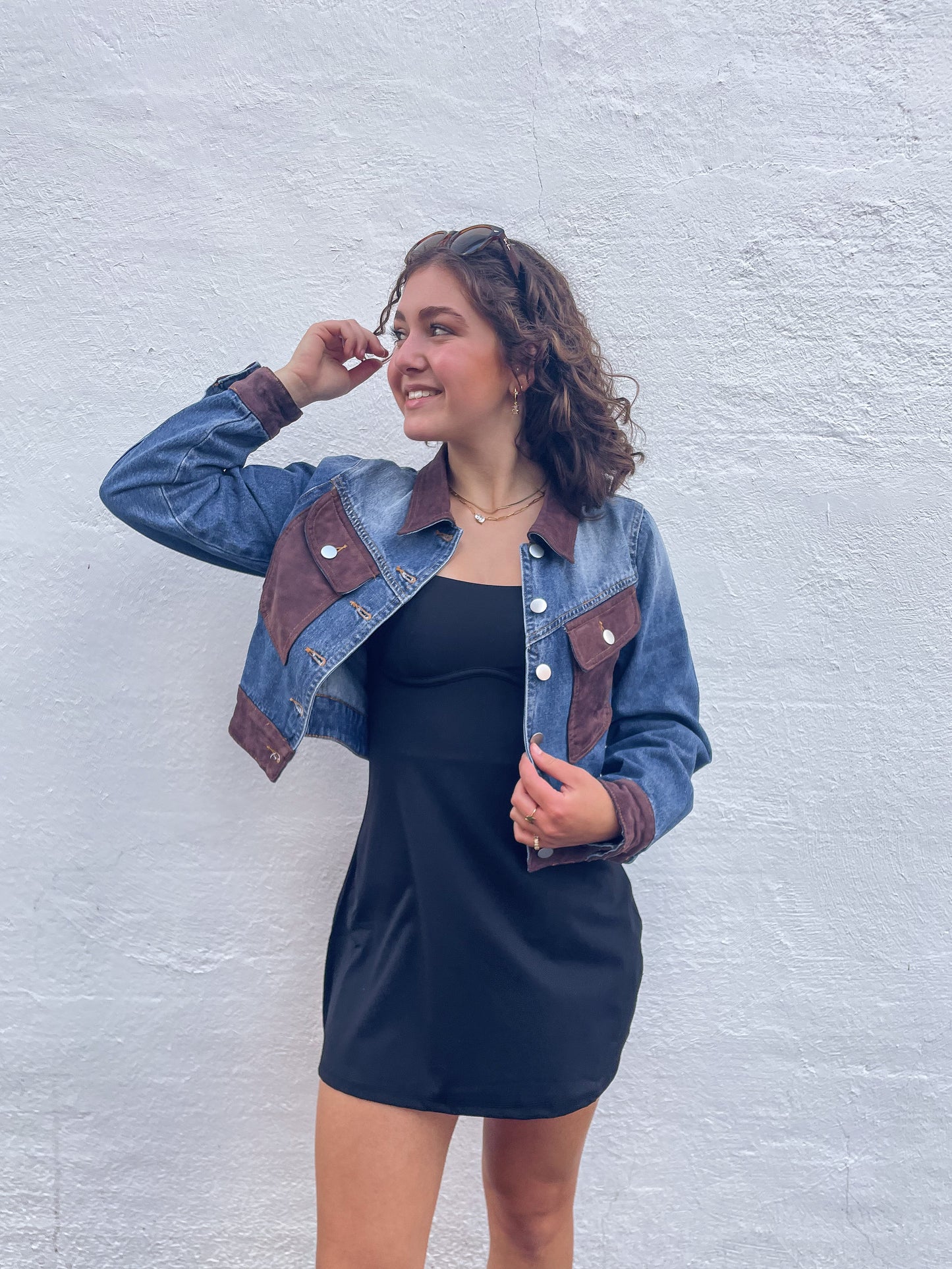 Suede and Denim Jacket