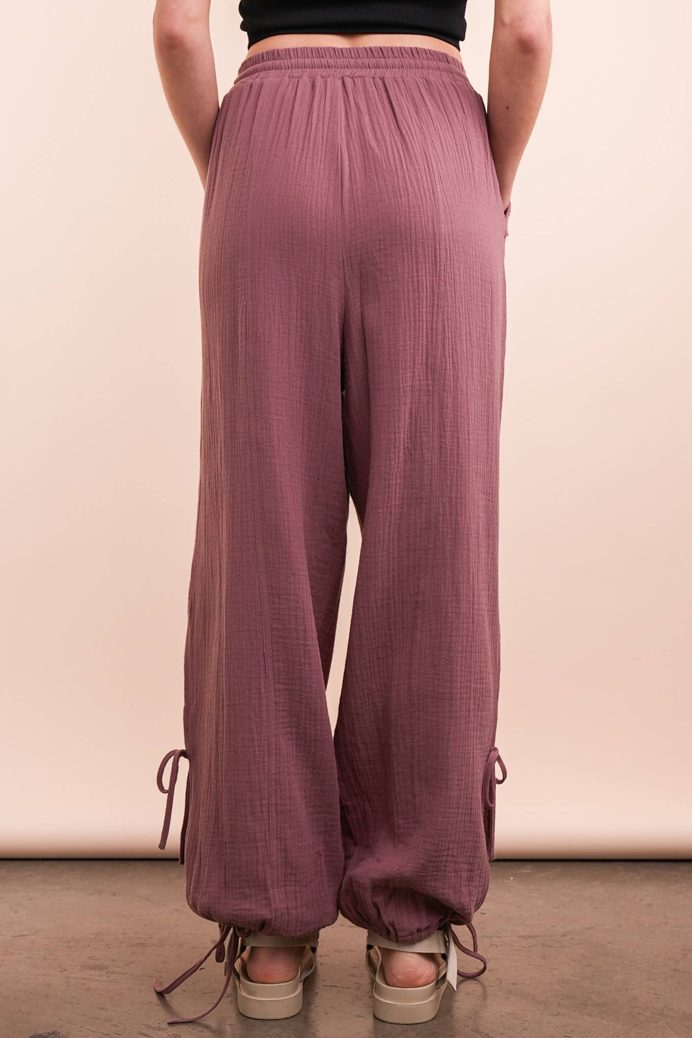 Mauve Tie Pants