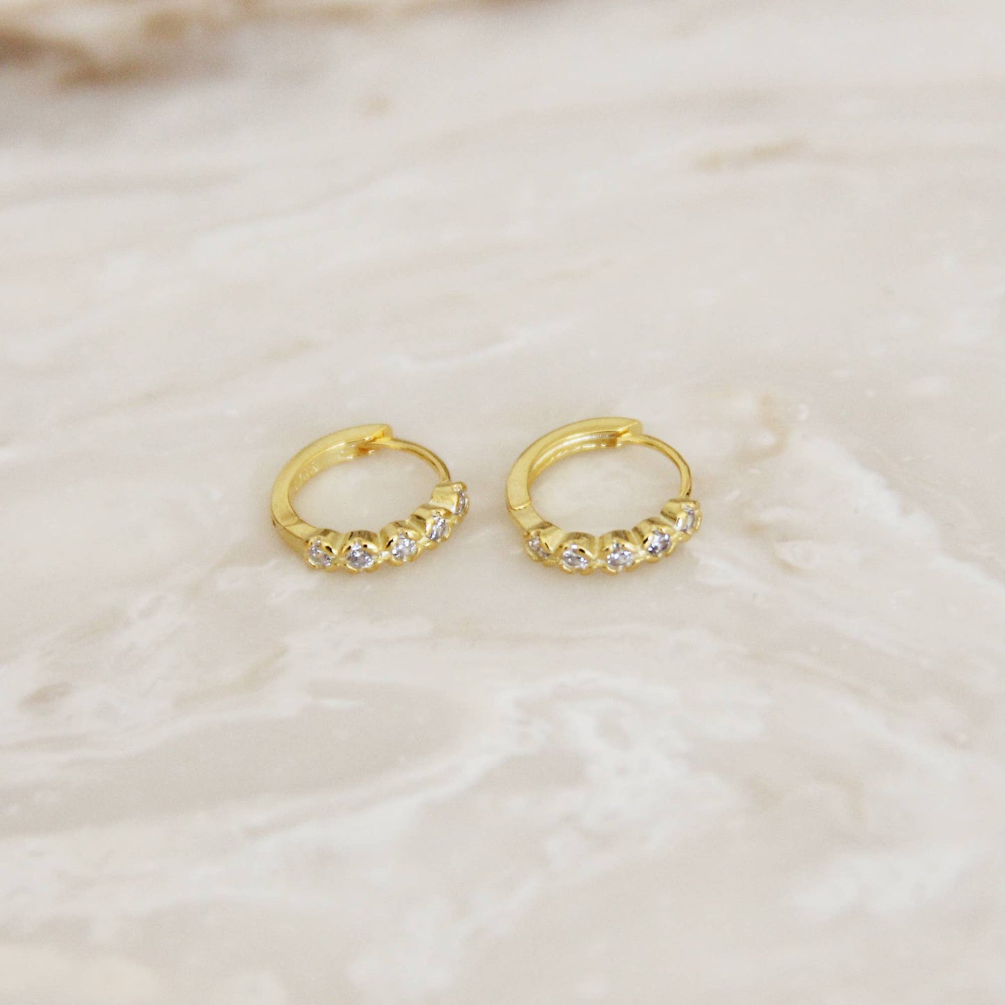 Mini Diamond Hoops