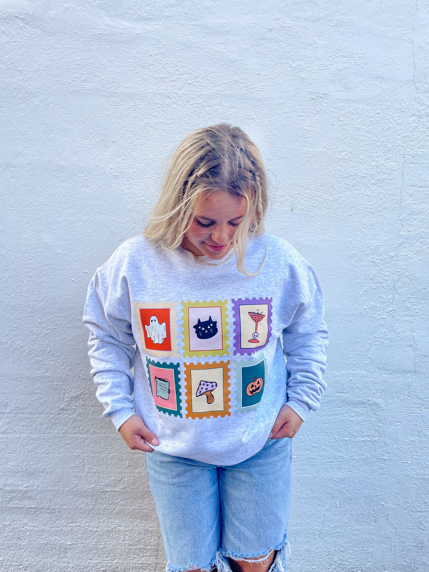 Halloween Stamps Sweatshirt