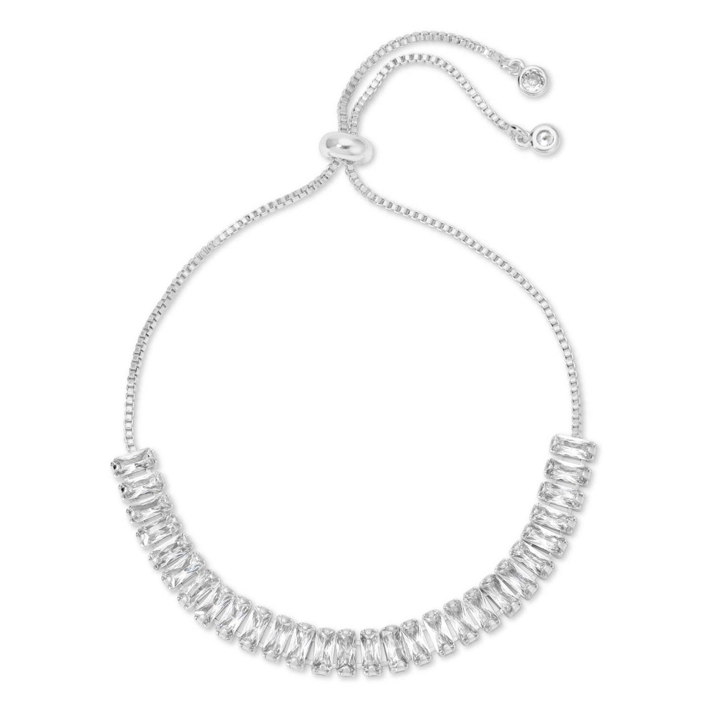 Silver Diamond Pulley Bracelet