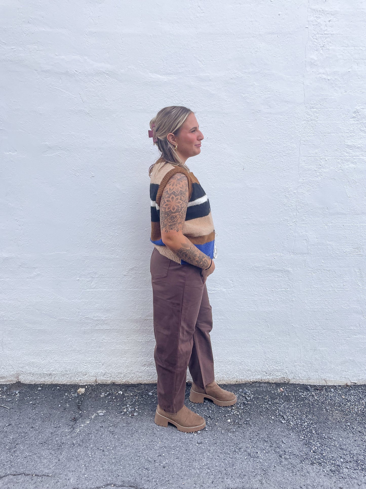 Brown Barrel Jeans