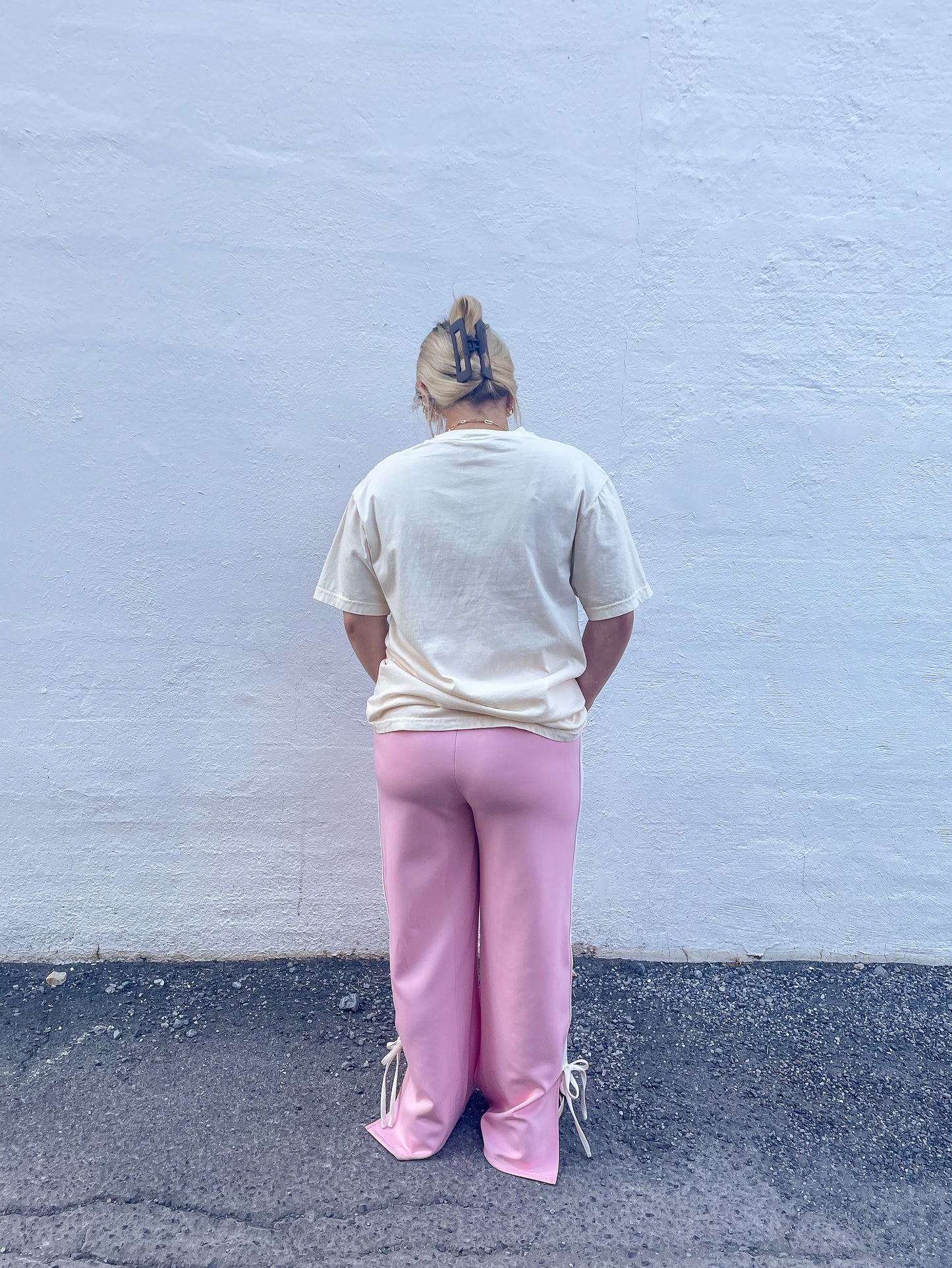 Pink Bow Track Pant