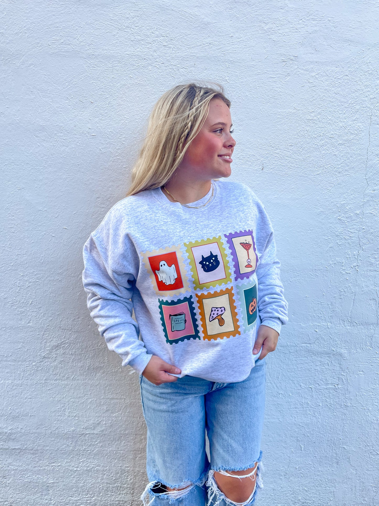Halloween Stamps Sweatshirt