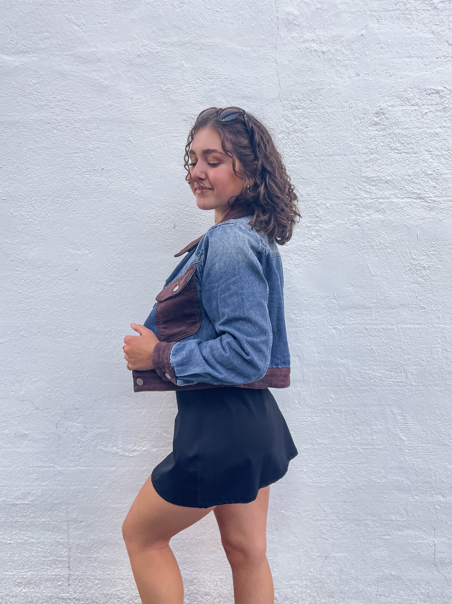 Suede and Denim Jacket