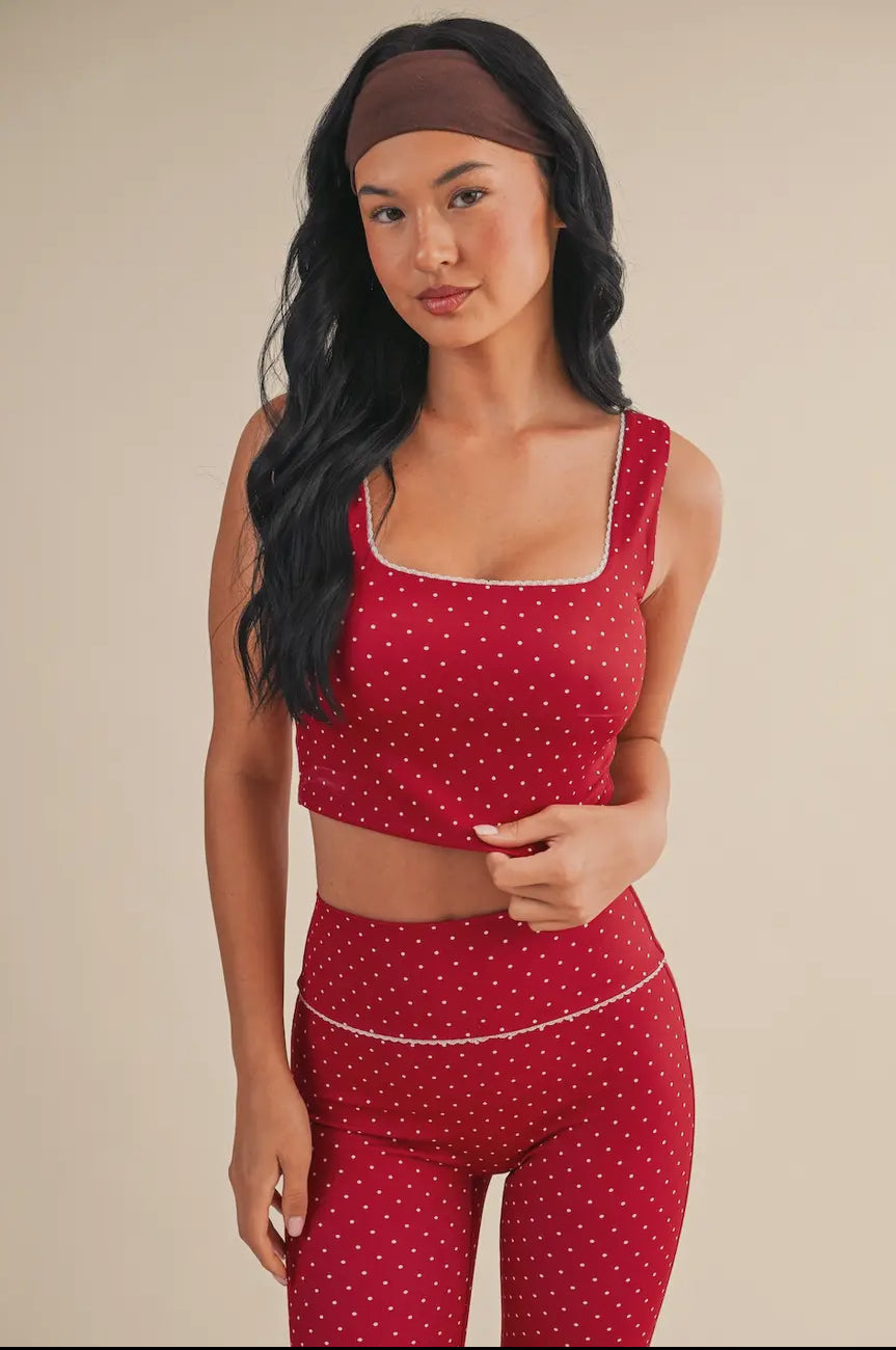 Red Polka Dot Tank