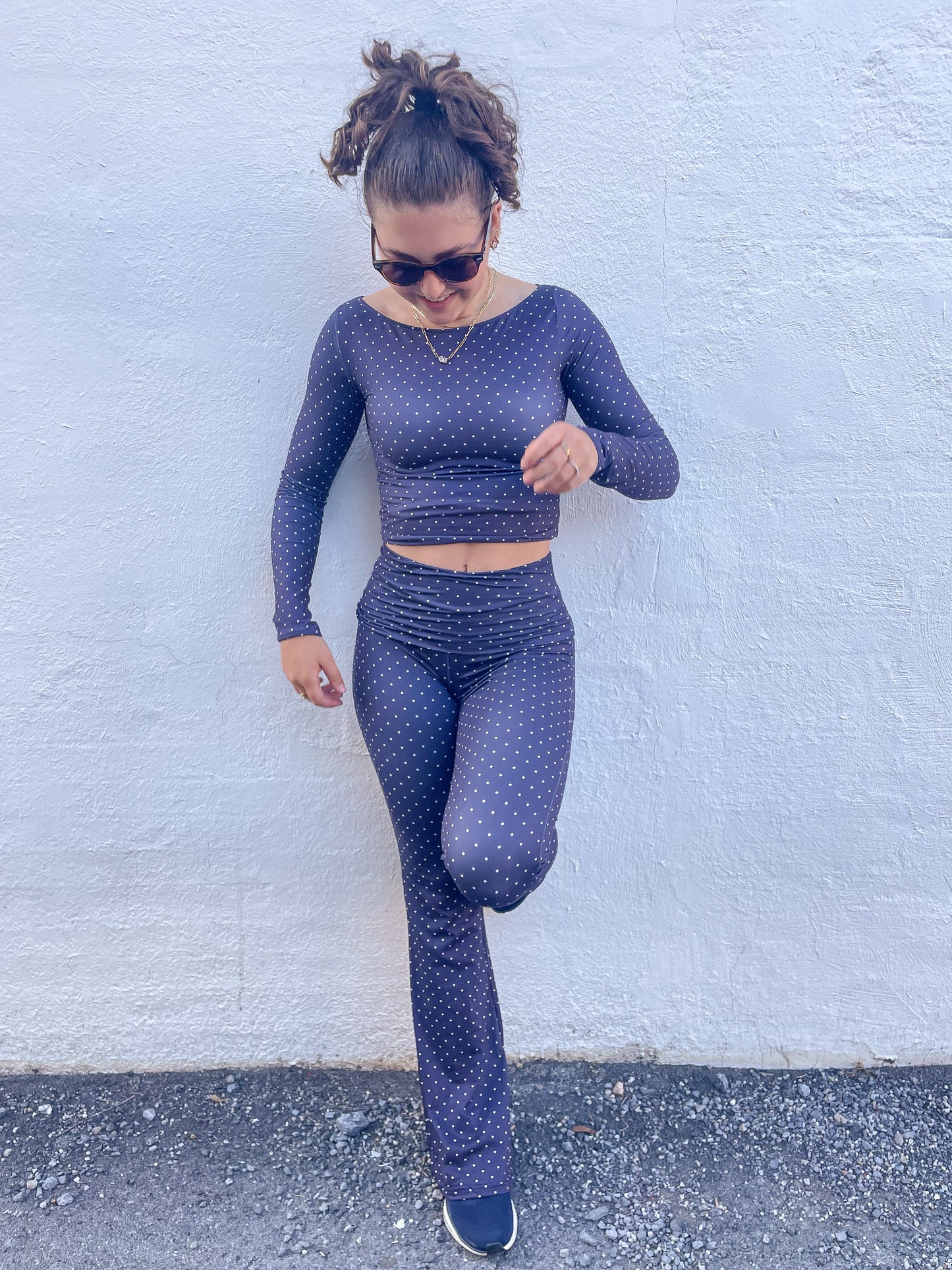Polka Dot Flare Leggings