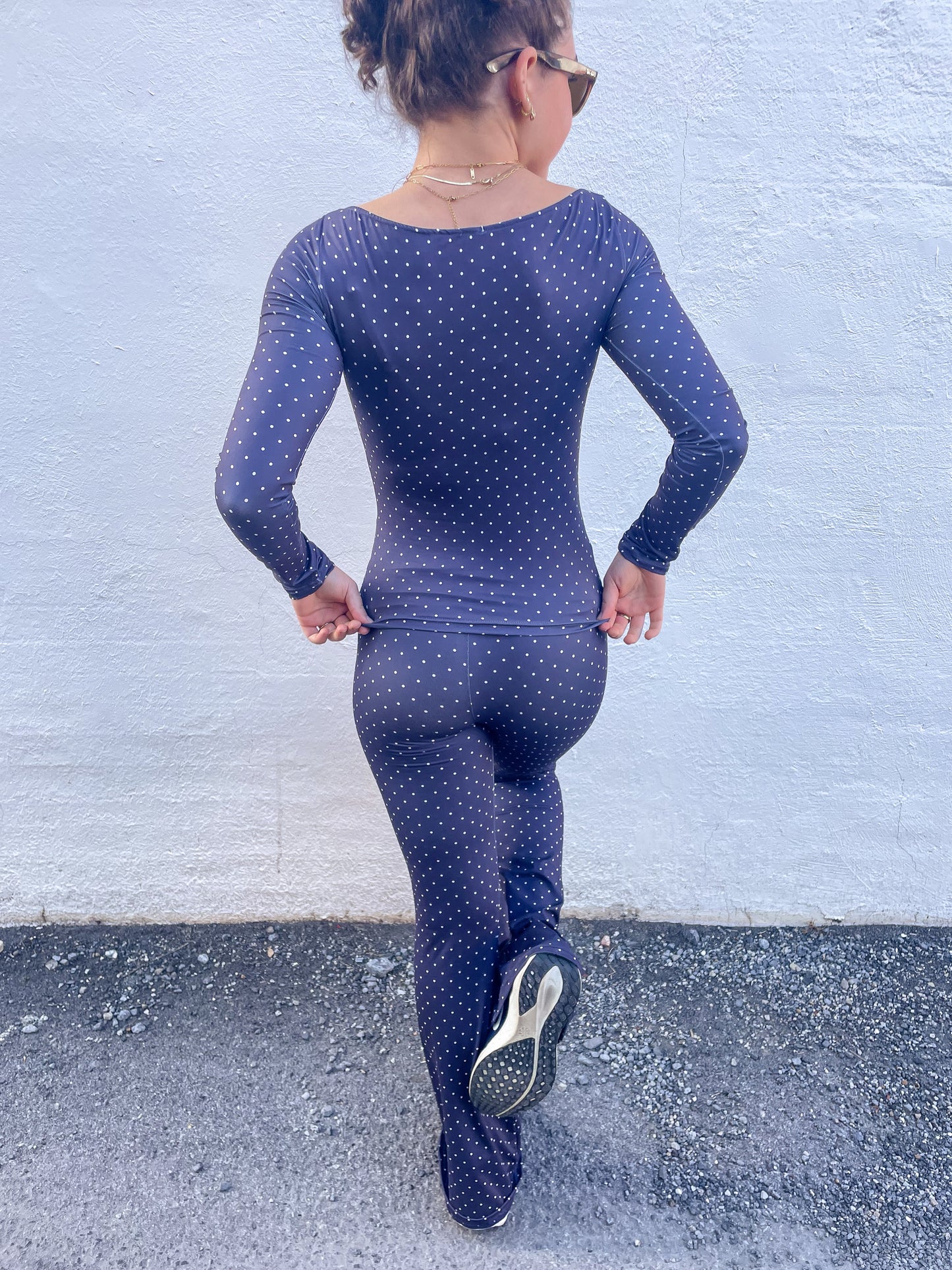 Polka Dot Flare Leggings