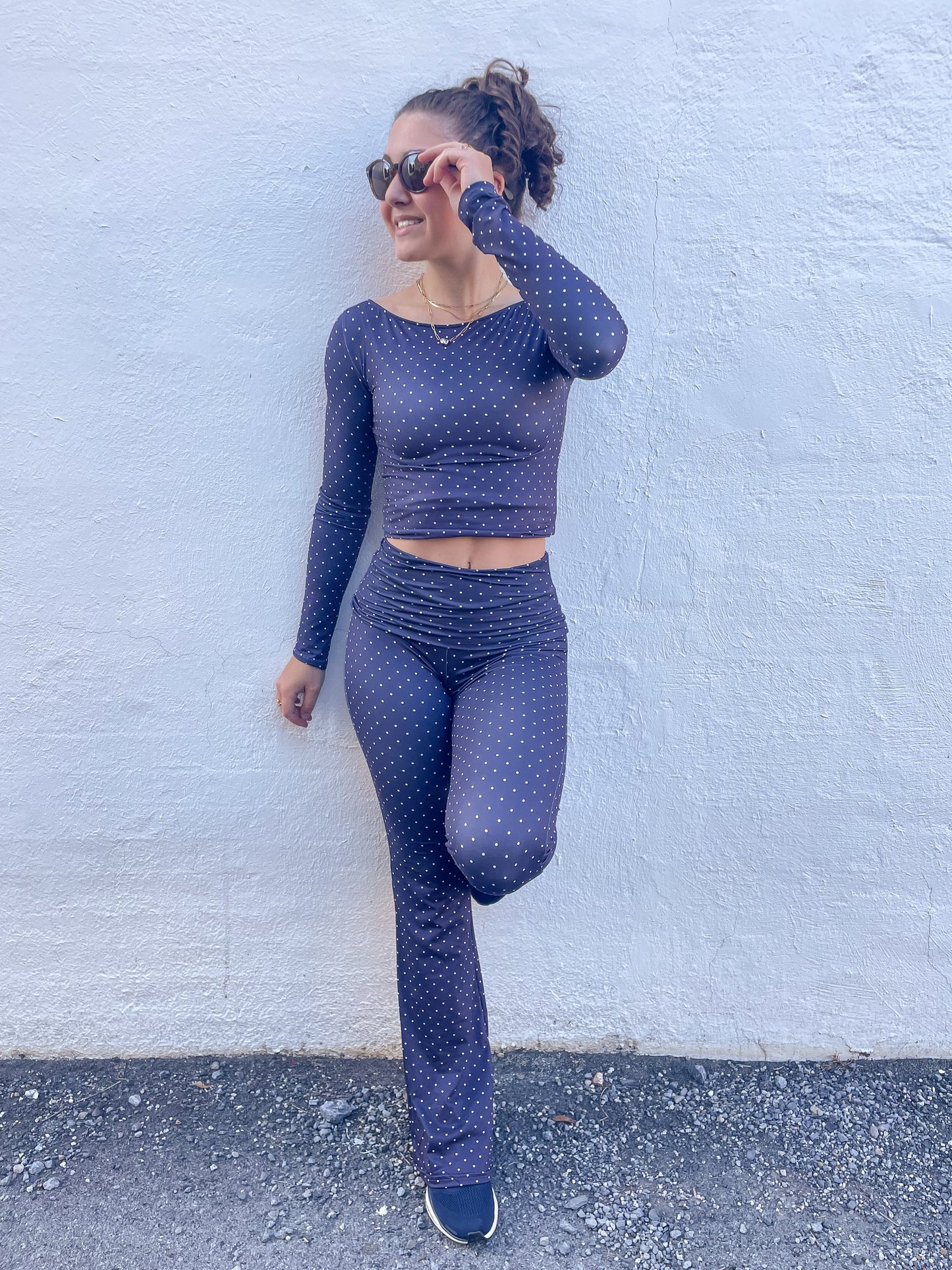 Polka Dot Flare Leggings
