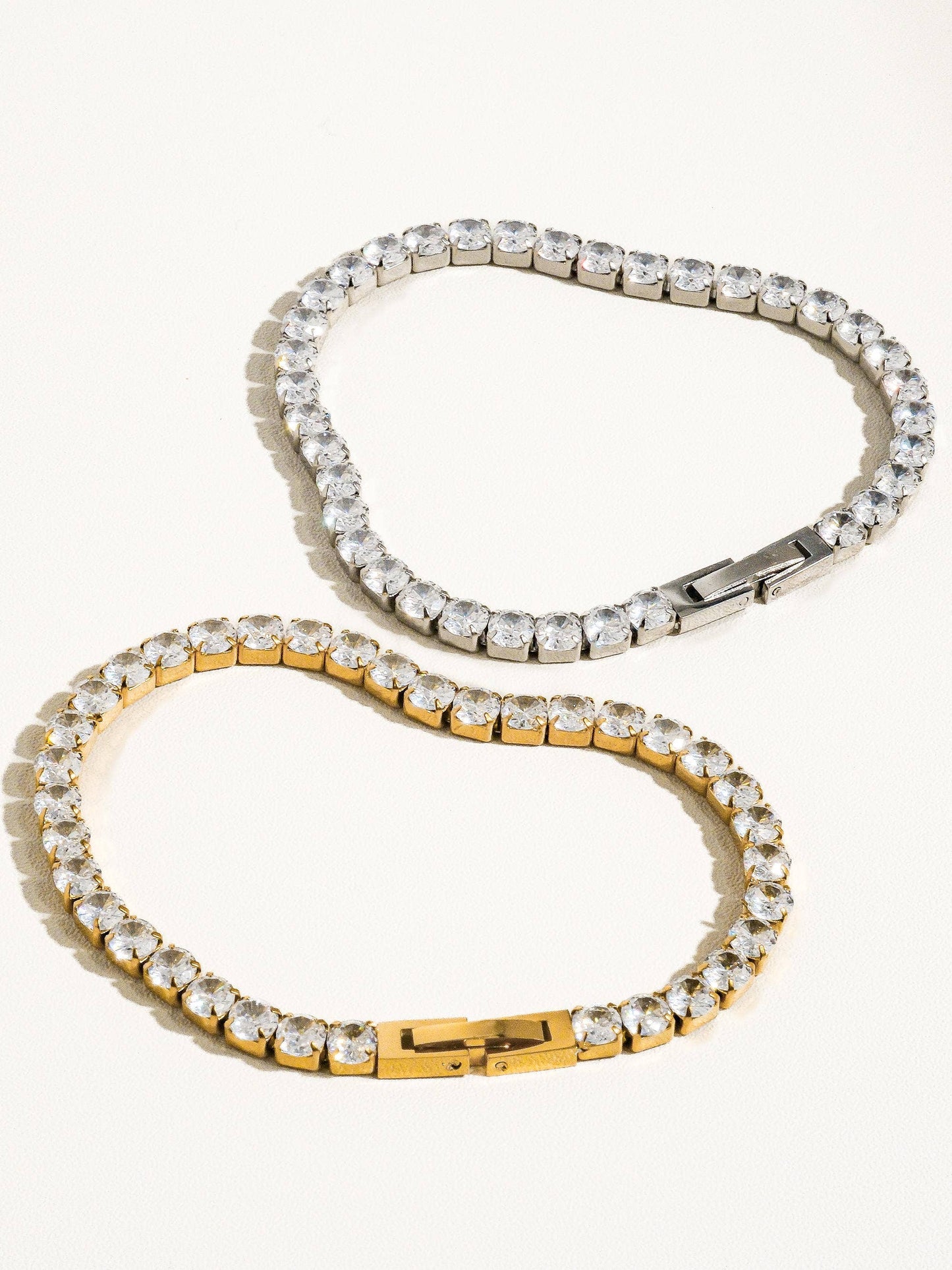 Rounded Diamond Link Bracelet