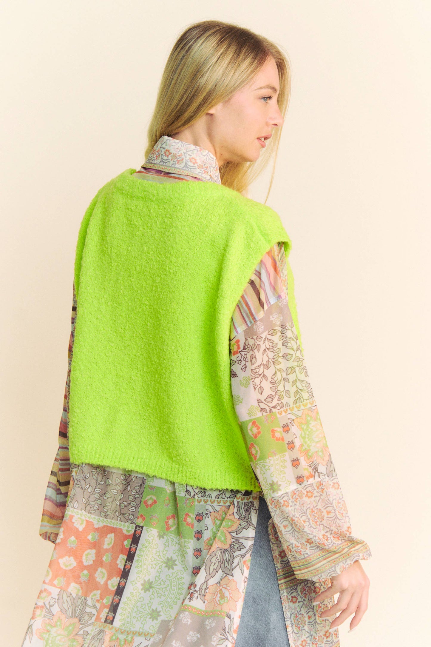 Green Knit Vest
