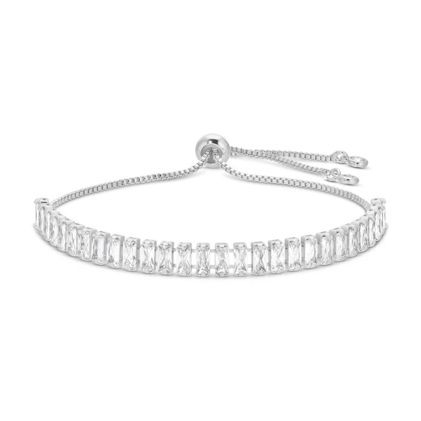 Silver Diamond Pulley Bracelet