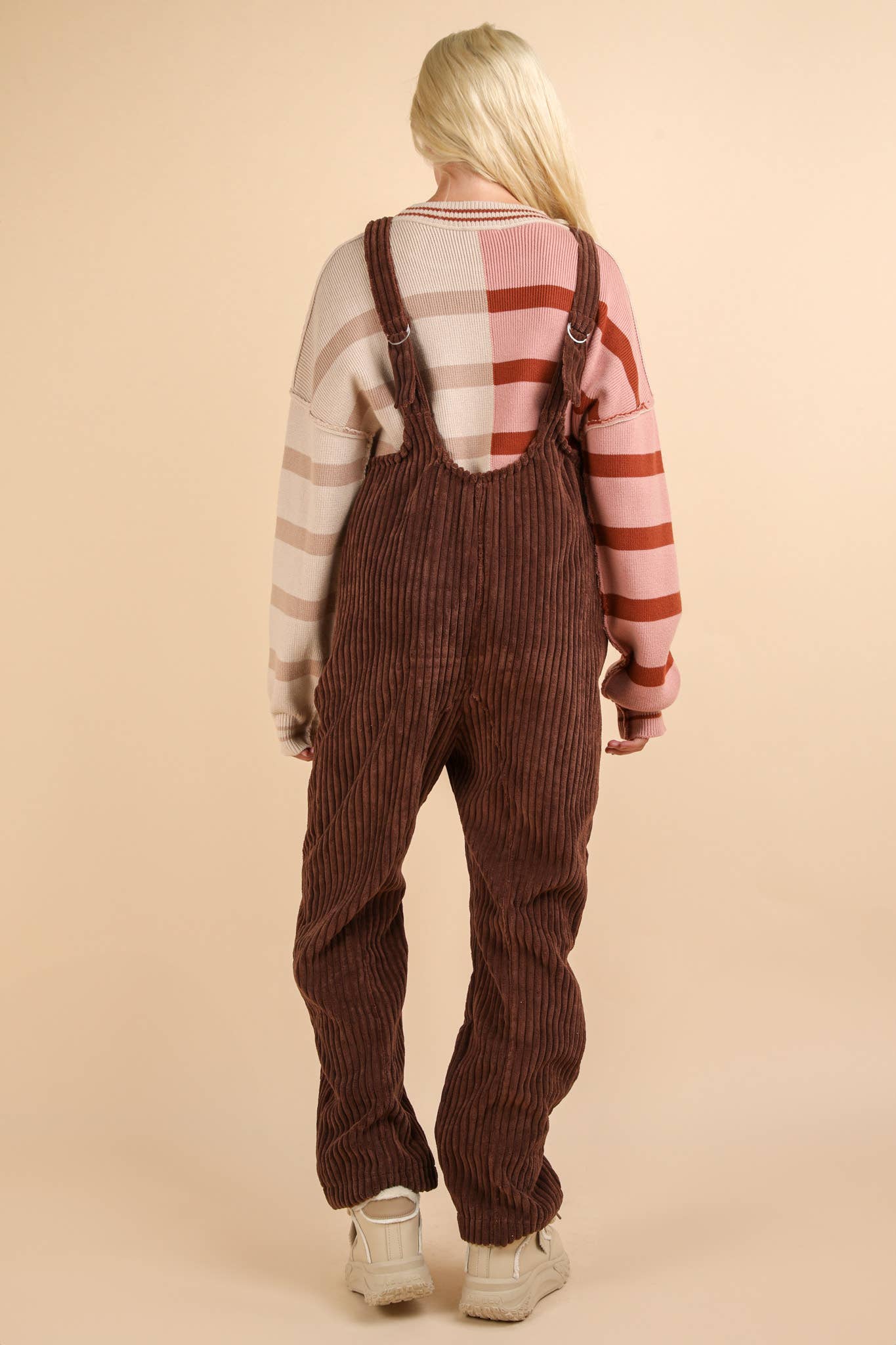 Brown Corduroy Jumpsuit