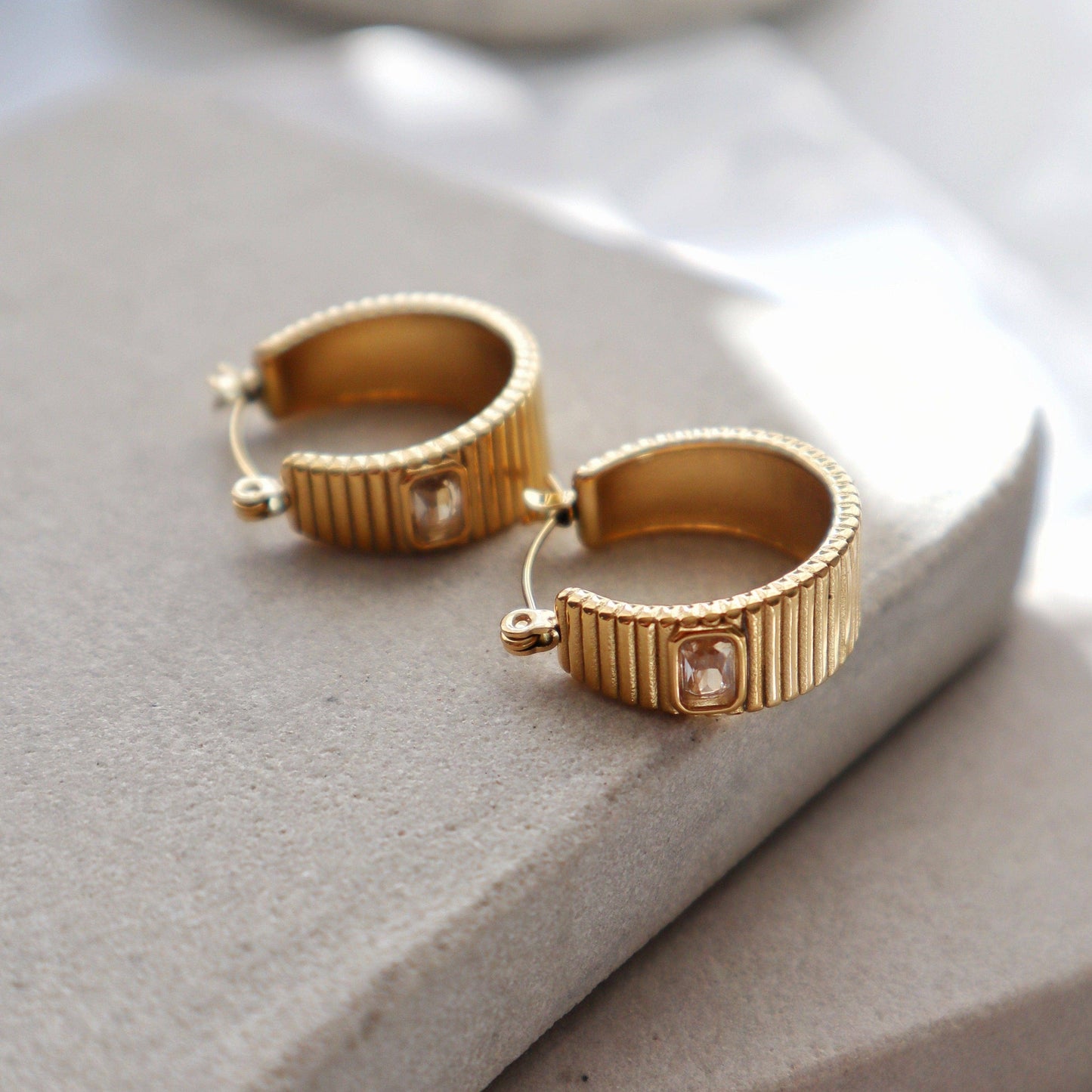 Chunky Plated Hoops