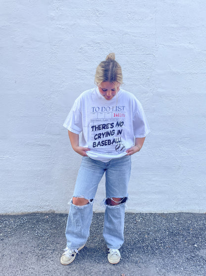 No Crying In Baseball Tee