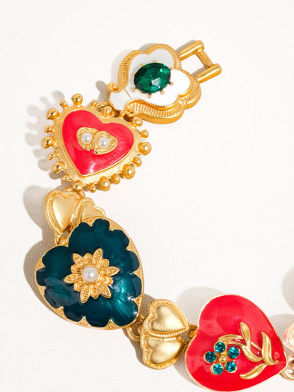 Baroque Heart Color Bracelet