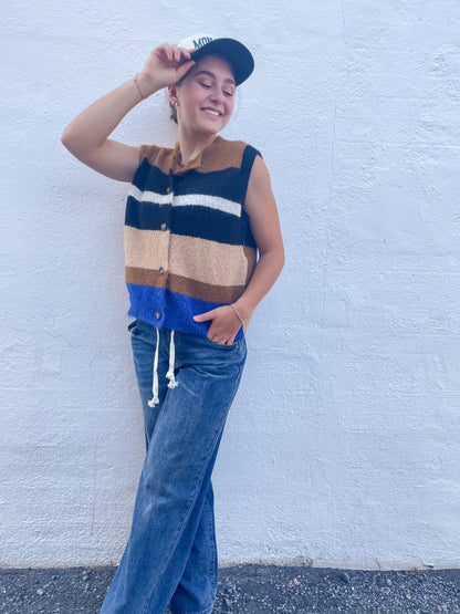 Striped Sweater Vest