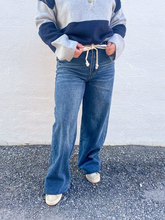 Drawstring Jeans