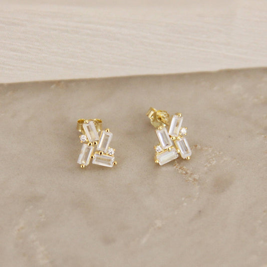 Geometric Diamond Studs