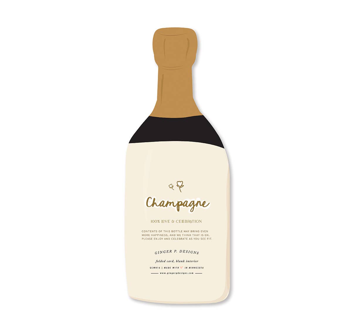 Happy Couple Champagne Card