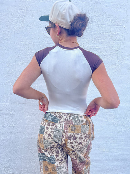 Patchwork Barrel Pants