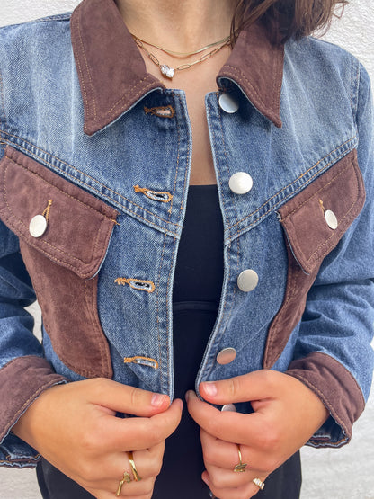 Suede and Denim Jacket