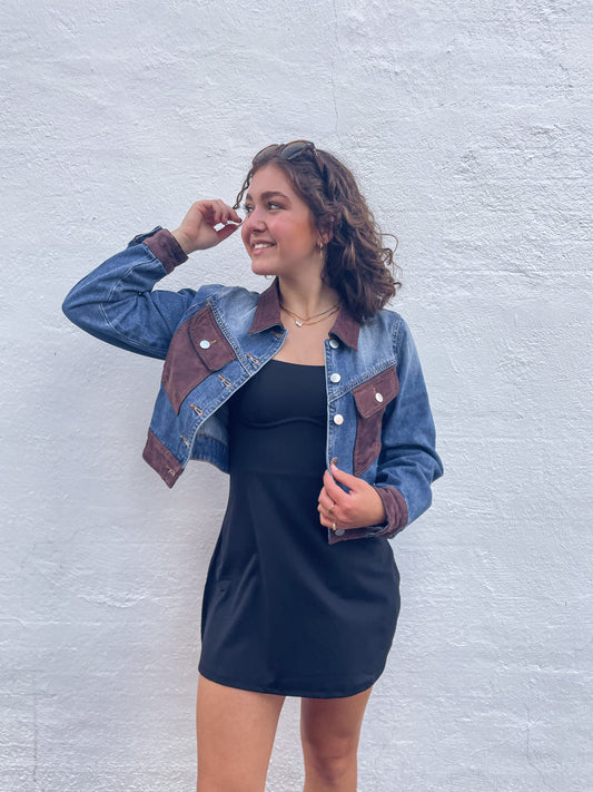 Suede and Denim Jacket