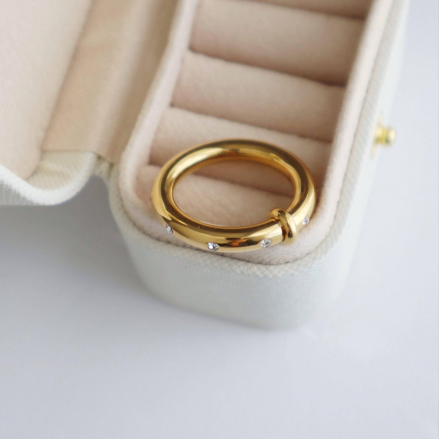 Studded Diamond Ring