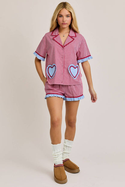 Striped Hearts Set