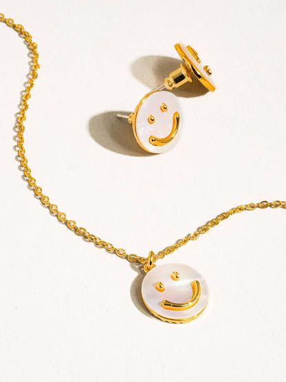 Cecil Smiley Face Necklace