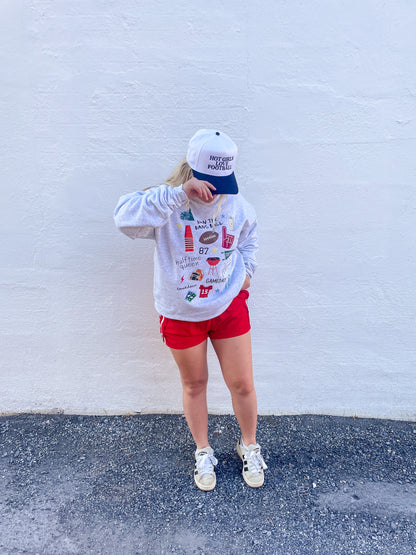 Football Collage Sweatshirt