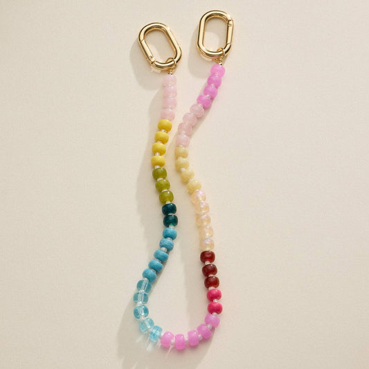 Multicolored Beaded Keychain