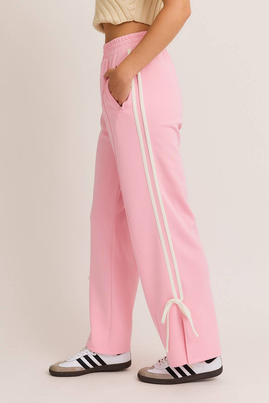 Pink Bow Track Pant