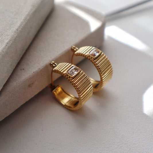 Chunky Plated Hoops
