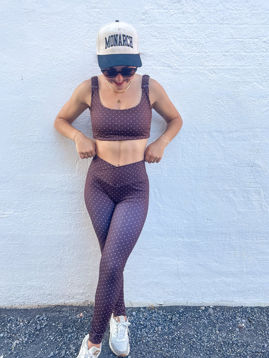 Polka Dot Sports Bra