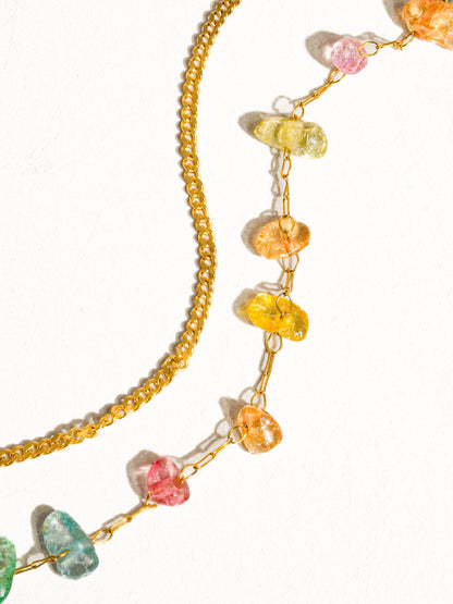 Blakelyn Stone Chain Bracelet | Multi-Colored