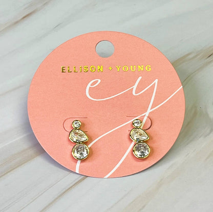 Trio Stone Earrings