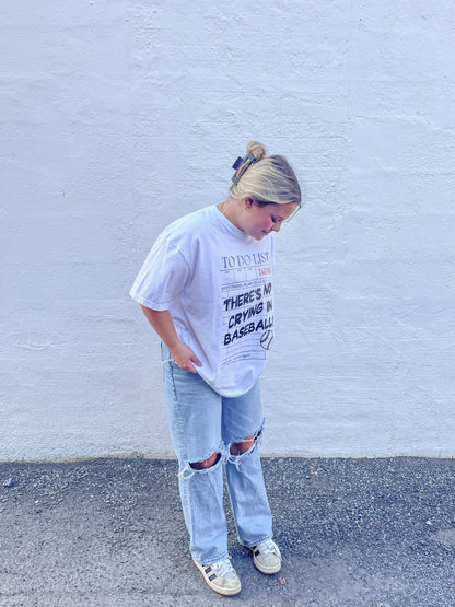 No Crying In Baseball Tee