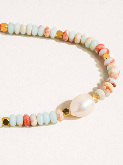 Swank Beaded Pearl Necklace