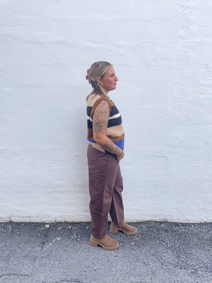 Brown Barrel Jeans