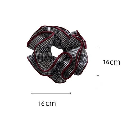 Black Gingham Scrunchie
