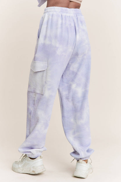 Tie-dye Sweat Pants: Lavender