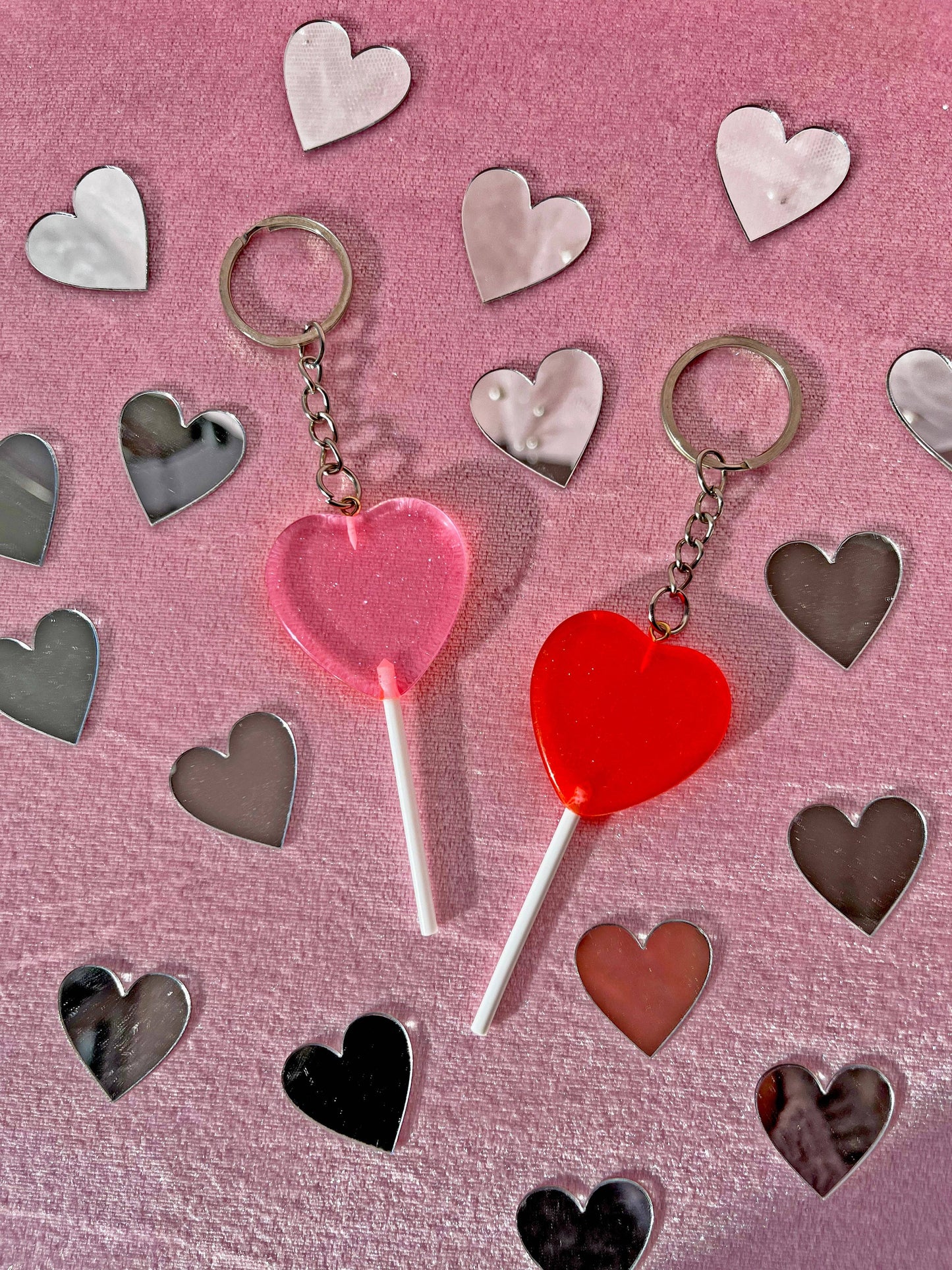 Heart Lolli Keychain | Red