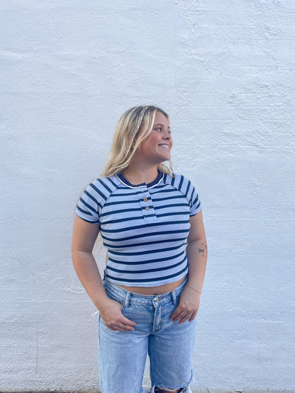 Striped Short Sleeve Tee