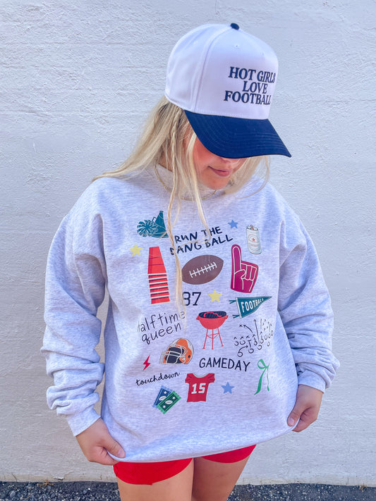 Football Collage Sweatshirt