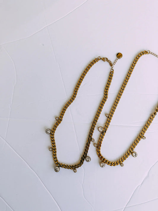 Chain Rhinestone Necklace