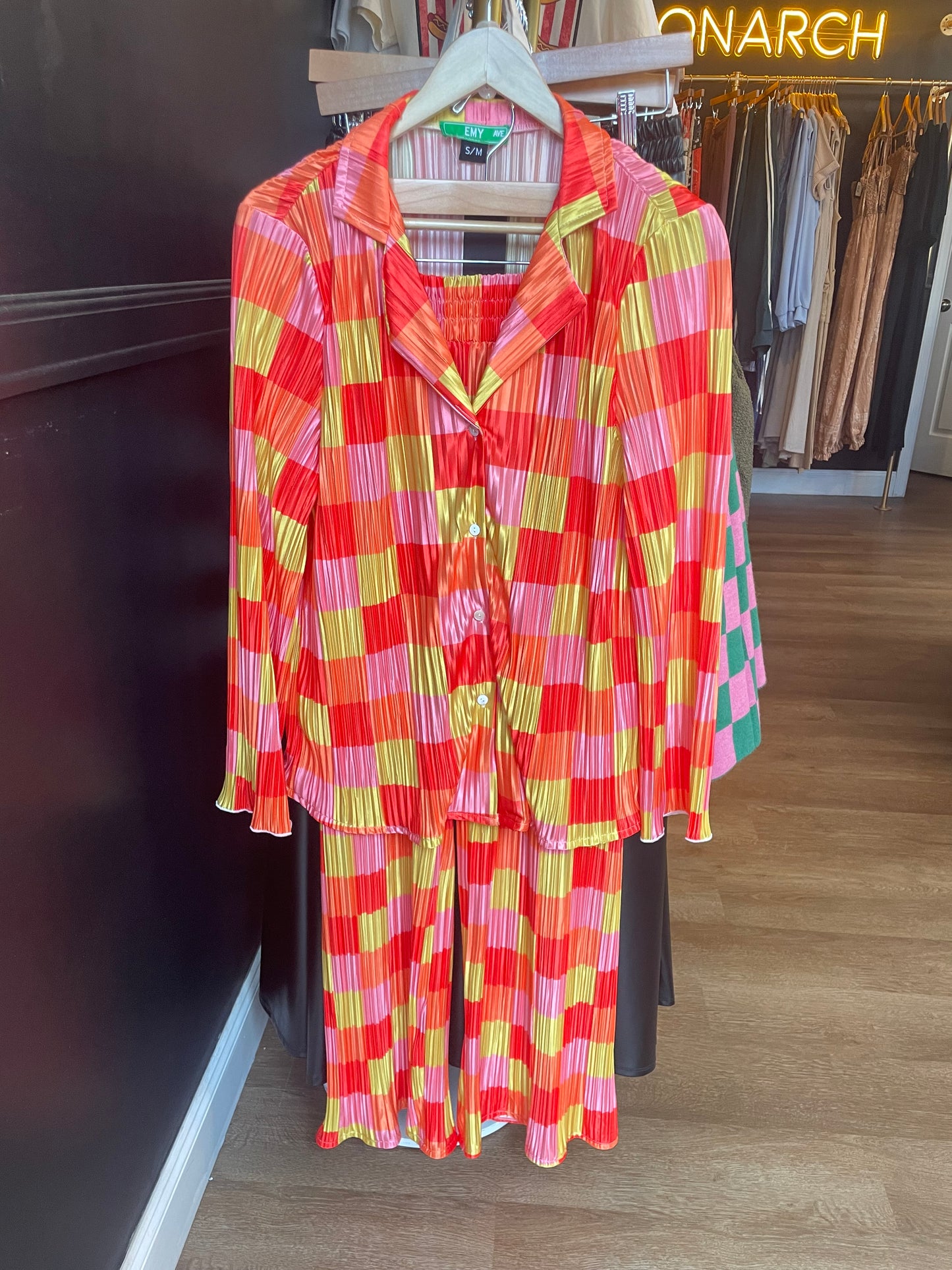 Multicolored Checkered Set